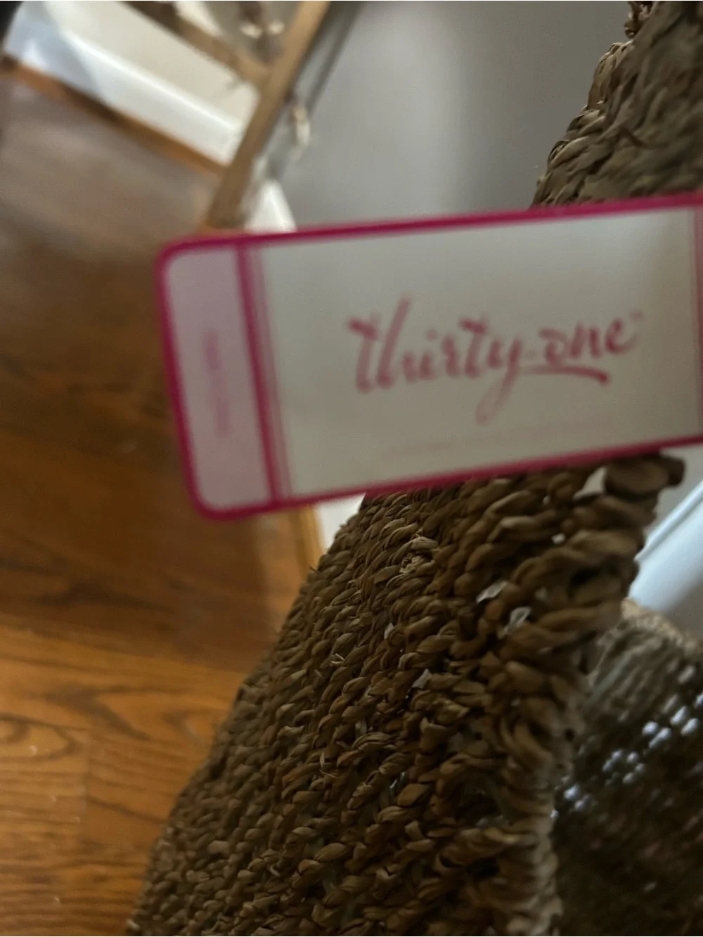 Thirty-One Seagrass Magazine Holder- NWT
